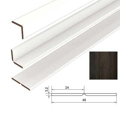 Угол МДФ Зебрано