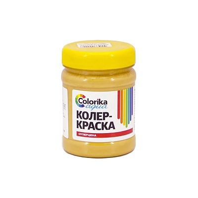 Колер-краска Colorika Aqua охра желтая 0,3 кг