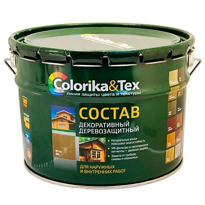 Состав деревозащитный Colorika & Tex сосна 10 л