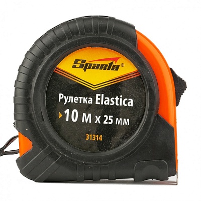 <31314> Рулетка Elastica , 10м*25 мм, обрезиненный корпус\SP
