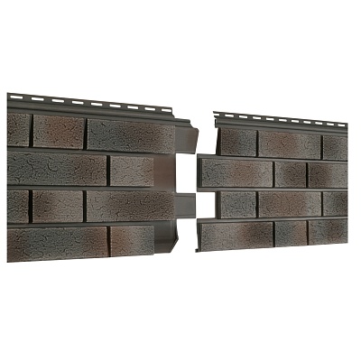 Сайдинг (ПВХ) "Стоун-Хаус" 1,95*0,292 клинкер нордик пепел (ЮП)