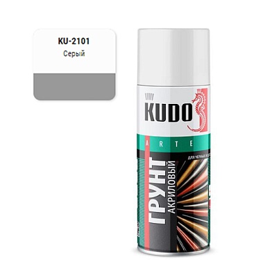 KU-2101 Грунт унив. акриловый серый 520 мл, KUDO