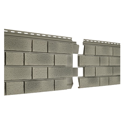 Фасад. панель "Ст-Хаус" Клинкер балтик цемент (15шт/уп)(ЮП) 1950х292