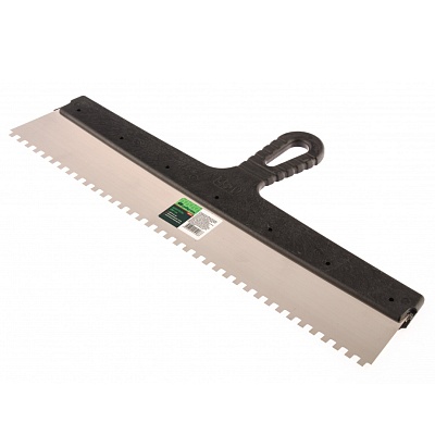 <85470> Шпатель из нерж. стали, 450 мм, зуб 6х6/СИБРТЕХ