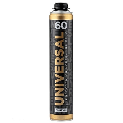 МОНТАЖНАЯ ПЕНА PROFFLEX PROF-60 850 МЛ UNIVERSAL ВСЕСЕЗОННАЯ