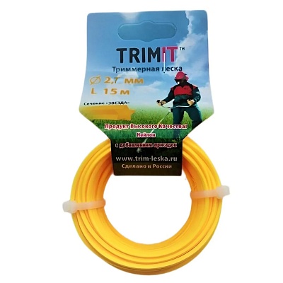 2,7мм Триммерная леска "ТРИМИТ" звезда 15м