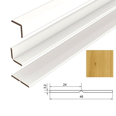 Уголок универсальный МДФ СОЮЗ "Классик" Сосна 25х25х2600