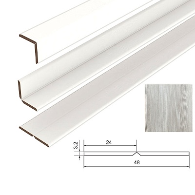 Уголок универсальный МДФ Абсолют Вяз Арагон 25х25х2620