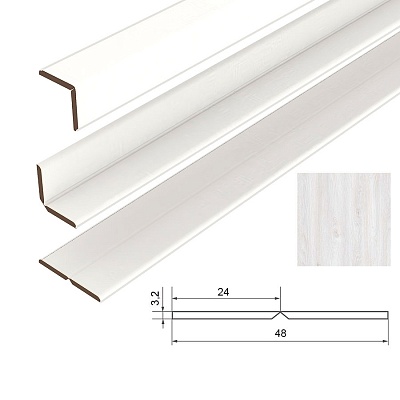 Уголок универсальный МДФ СОЮЗ "Классик" Дуб Альпин 25х25х2600