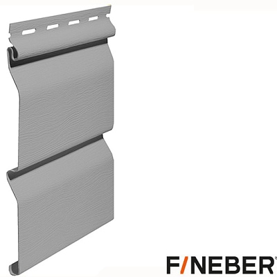 Сайдинг FineBer брус 2700*203мм (18шт/уп) серый