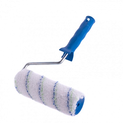 <80136>Валик "ВОДНЫЕ КРАСКИ " с ручкой, 180мм, ворс 12 мм, D - 48 мм