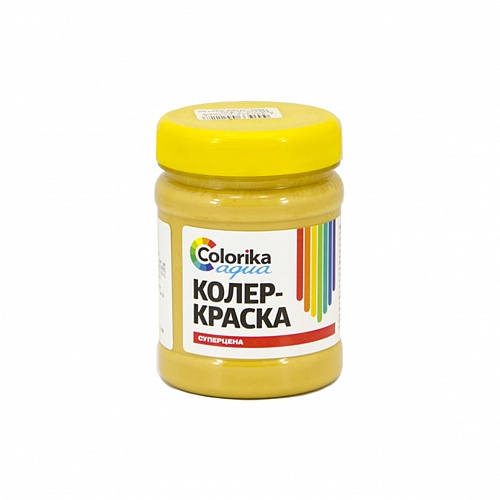 Колер-краска Colorika Aqua желтая 0,3 кг