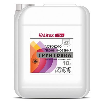 Грунтовка глубокого проникновения 10л "Литокс"