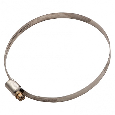 <47588> Хомут нерж. сталь, болт крепление 90-110 мм/ Сибртех