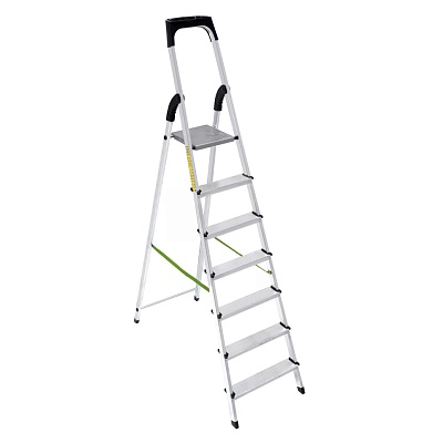 2107 Стремянка алюминиевая 7 ст, Sarayli