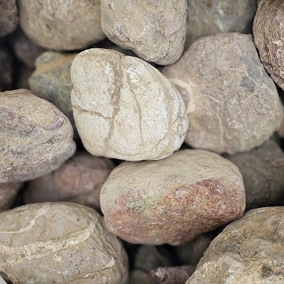 Булыжник "мрамор розовый" фр. 200-300 мм