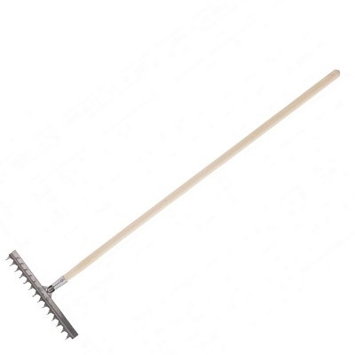 <61754> Грабли, нерж. сталь, 290х1300мм, 12 витых зубьев, с/чер. Сибртех