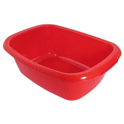 <9101041> Таз овальный 32 л. красный