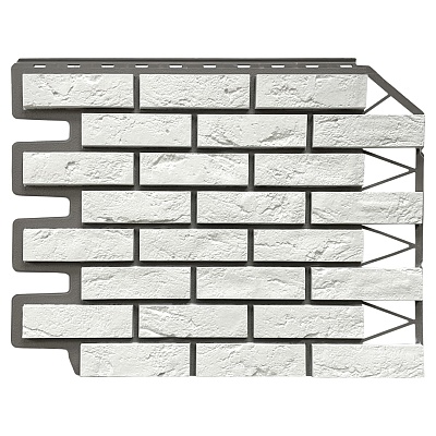 Фасайдинг Баварский кирпич белый 665*570 (FB)