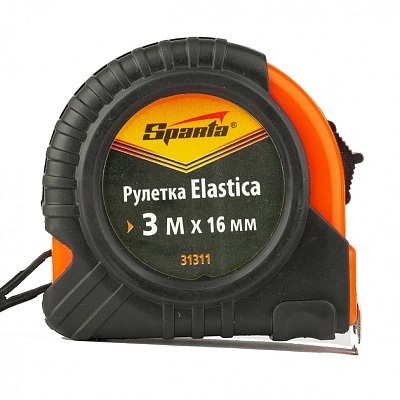 <31311> Рулетка Elastica , 3м*16 мм, обрезиненный корпус\SP