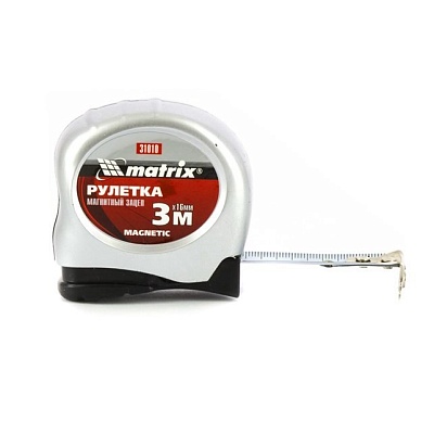 <31010> Рулетка "Matrix" "Magnetic" 3мх16мм карманная