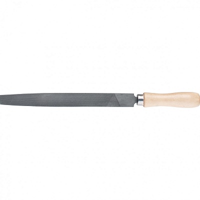 <16223> Напильник, 150 мм, плоский, деревянная ручка/СИБ