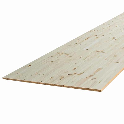 МЕБЕЛЬНЫЙ ЩИТ КРУПНОФОРМАТНЫЙ СРОЩЕННЫЙ ХВОЯ "АВ" 40Х1200Х2500 ММ