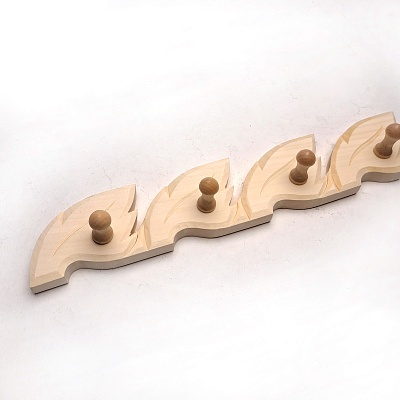 Вешалка "Листик" 6кр.