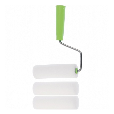 <80452> Наб: валик " ПОРОЛОН " с ручкой+2 шубки,180 мм,D вал