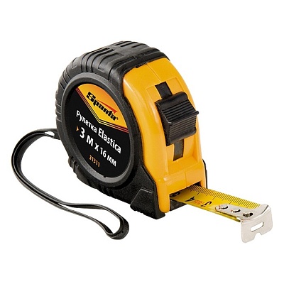 <31313> Рулетка Elastica , 7.5м*24 мм, обрезиненный корпус\SPARTA