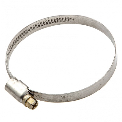 <47584> Хомут нерж. сталь, болт крепление 50-70 мм/ Сибртех