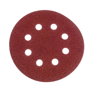 Круги шлиф.с отверстиями 125 мм (липучка), 5 шт, P400, FIT/39676