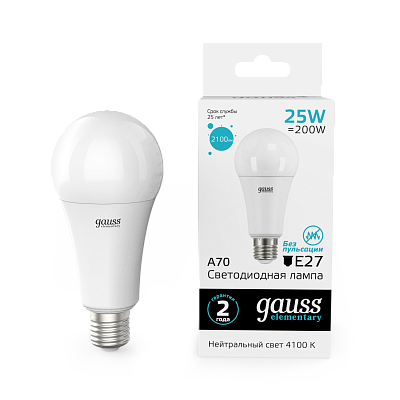 LD73225 Лампа Gauss LED Elementary 25W E27 4100K