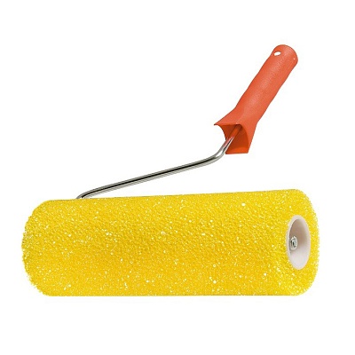 <80221>Валик " СТРУКТУРНЫЙ " поролоновый с ручкой, "шерохова