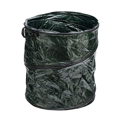 Ведро складное пружинное для мусора многоразовое 100 л, Ø47xH70
