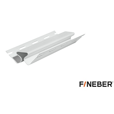 Угол внутренний к фасадной панели FineBer белый 3000мм