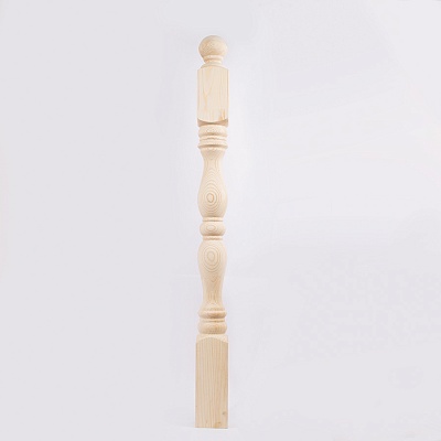 СТОЛБ ДЛЯ ЛЕСТНИЦЫ ХВОЙНЫЙ №1 90Х90Х1120 ММ