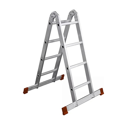 4724 Лестница алюминиевая шарнирная 2*4, Sarayli (1,16 /2,33 м)