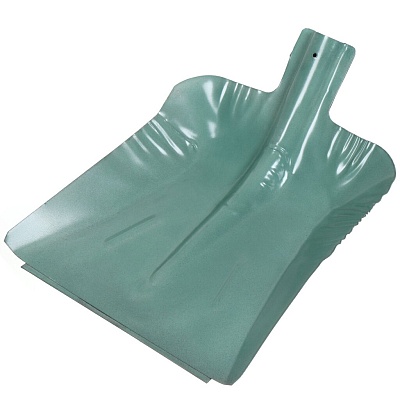 <408710> Лопата для снега сталь, стал план, 380х380мм, б/черен, тул40мм