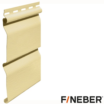 Сайдинг FineBer Standart Кремовый 3,66х0,205 (16шт/уп)