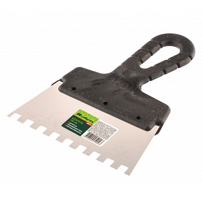 <85471> Шпатель из нерж. стали, 150 мм, зуб 8х8/СИБРТЕХ