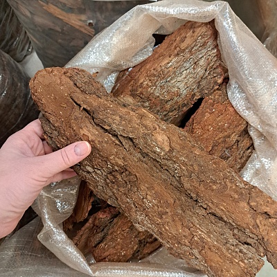 Кора сибирской лиственницы фракция  6-10см