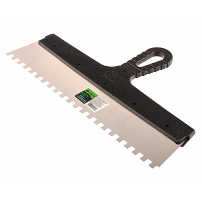 <85477> Шпатель из нерж. стали, 350 мм, зуб 8х8/СИБРТЕХ