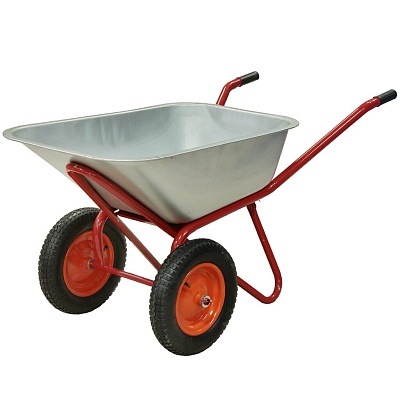 Тачка строит. двухкол. 100л, 250кг, 0,8мм, втулка D20мм, Garden King 243279