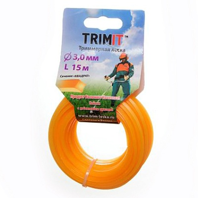 3,0мм Триммерная леска "ТРИМИТ" квадрат 15м