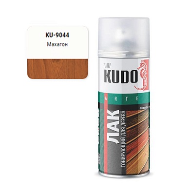 KU-9044 Лак тонир. д/дерева акрил.универ."Махагон" 520 мл, KUDO