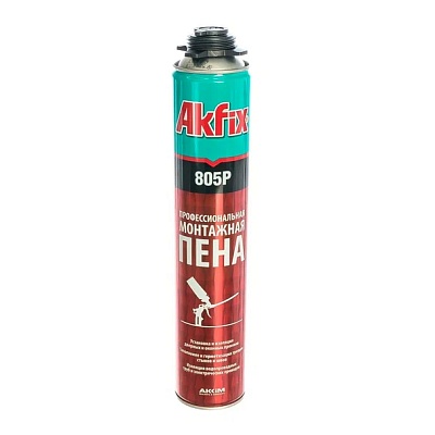 Монтажная пена проф. 65 л полиуретановая  Akfix 805Р 850 гр